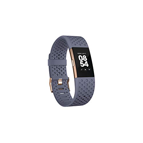 Fitbit Charge 2 Pulsera de Actividad física y Ritmo cardiaco, Blue/Grey, S