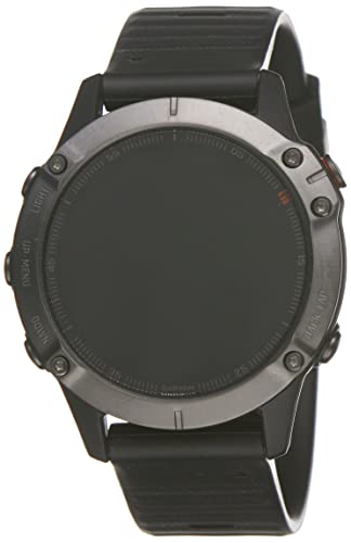 Garmin - Reloj GPS con Pulsómetro Fenix 6 Zafiro, Negro, L (010-02158-11)