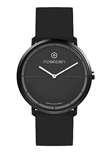 NOERDEN LIFE2 - Negro - Silicona - Reloj híbrido Inteligente - 38 mm