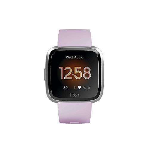 Fitbit Versa Lite Reloj Inteligente, Adultos Unisex, Lila/Plata Aluminio, Talla única
