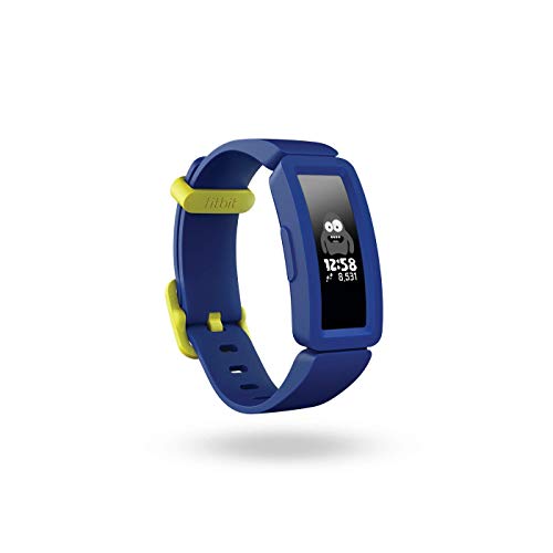 Fitbit Ace 2-Monitores, Pulsera de Actividad para niños con Divertidos incentivos, 4 días de batería y Sumergible hasta 50 Metros, Juventud Unisex, Neon Yellow, Talla única, Night Sky/Amarillo neón