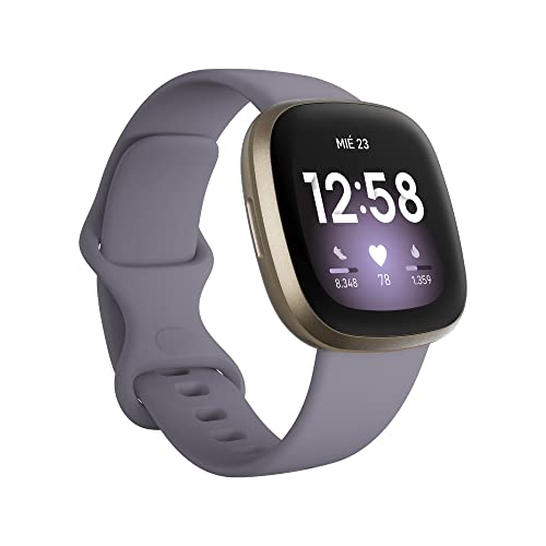 Fitbit Versa 3 - Exclusivo de Amazon - Smartwatch de salud y forma física con GPS integrado, análisis continuo de la frecuencia cardiaca, Alexa integrada y batería de + 6 días
