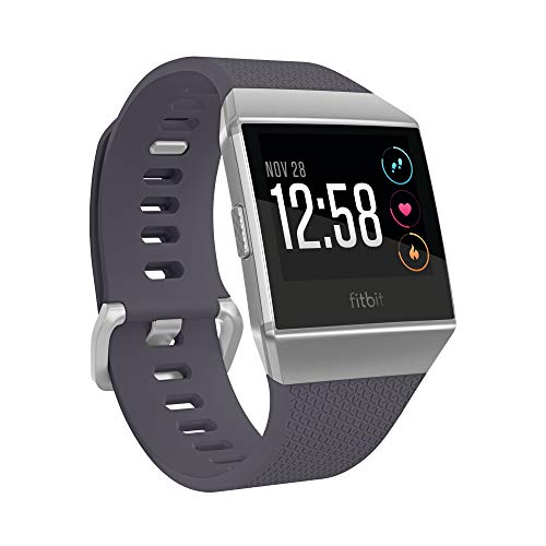 Fitbit Ionic Smartwatch Deportivo, Hombres, Azulado/Gris Plateado