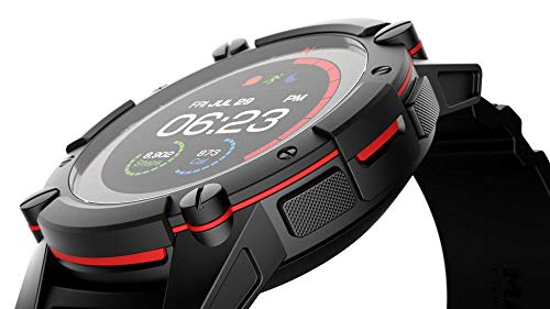 PowerWatch 2 - Reloj inteligente, Reloj Deportivo, Carga Solar/Termoeléctrico, Control de Rendimiento, Medición de Temperatura Corporal, GPS y Altitud, iOS y Android