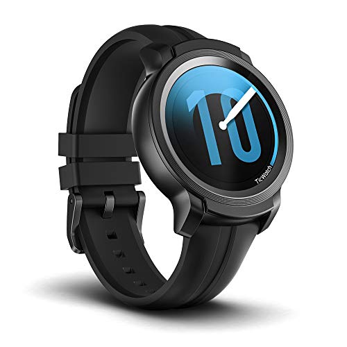 TicWatch E2, Sistema operativo Wear by Google Fitness Smartwatch, 5 cajeros automáticos a Prueba de Agua y Listo para Nadar, Compatible con iPhone y Android - Shadow