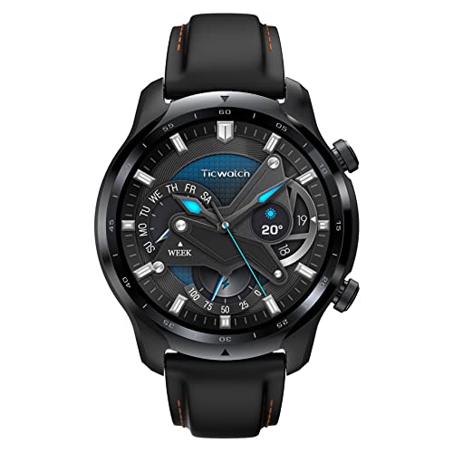 TicWatch Pro 3 LTE Smartwatch, conectividad celular con Vodafone OneNumber, Wear OS by Google, NFC y seguimiento de frecuencia cardíaca durante el sueño, IP68 Swim Ready, batería de larga duración