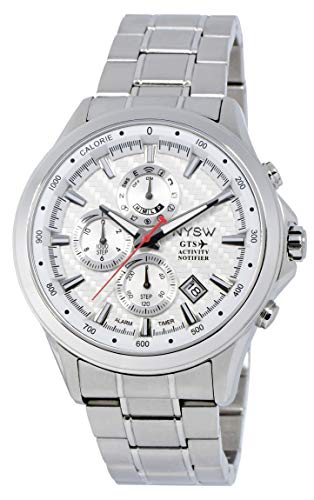 NYSW | La mayoría de Relojes Inteligentes híbridos de Lujo – Día mecánico – Cristal de Zafiro – Impresionante Segunda Mano y más (TC-NY-MH-07-W)