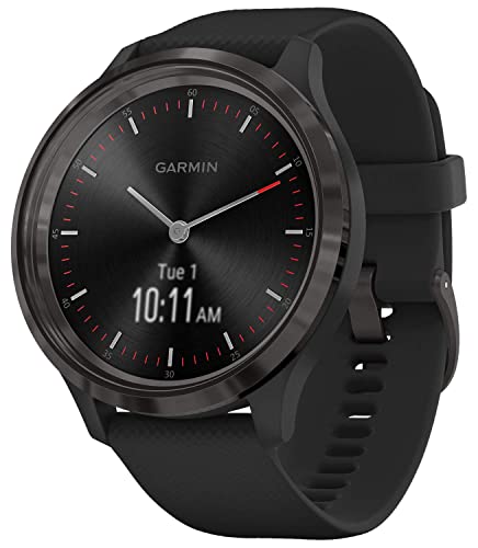 Garmin vívomove 3, Smartwatch híbrido con pantalla oculta, 44 mm Negro