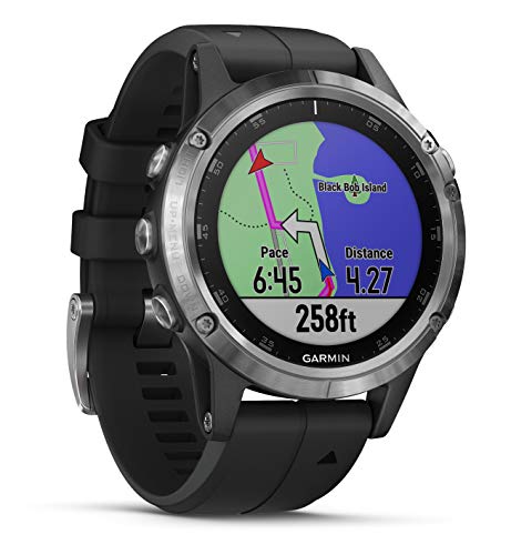 Garmin Fenix 5 Plus - Reloj GPS Multideporte, Color Negro