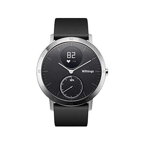 Withings Steel HR Reloj de Seguimiento de la Actividad con monitorización, Unisex Adulto, Negro, 40 mm