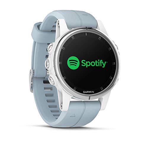 Garmin Fenix 5S Plus - Reloj GPS Multideporte, Color Azul (Celeste)