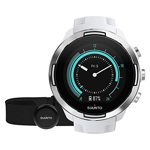 Suunto 9 Baro Reloj Multideporte GPS, Unisex, Blanco, 24.5 cm