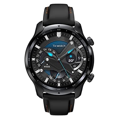 TicWatch Pro 3 LTE Smartwatch, Wear OS by Google, seguimiento de la frecuencia cardíaca del sueño y NFC, IP68 Swim Ready, batería de larga duración