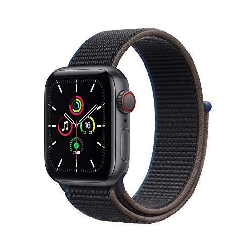 Nuevo Apple Watch SE (GPS + Cellular, 40 mm) Caja de aluminio en gris espacial - Correa Loop deportiva en color carbón