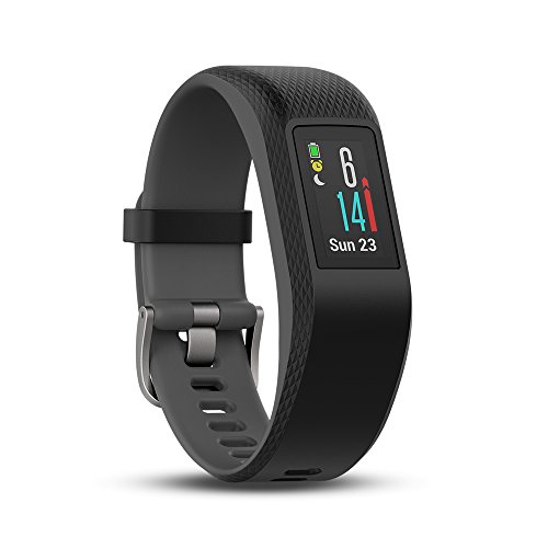 Garmin Vivosport – Pulsera de deporte con GPS y monitor de ritmo cardiaco, Gris, S/M