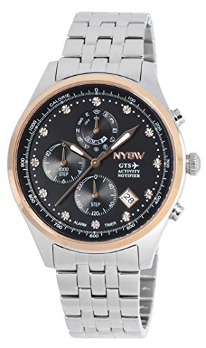 NYSW | Reloj Inteligente híbrido con Cristales de Swarovski, Hermoso Cristal de Zafiro, Calendario perpetuo, Impresionante Segunda Mano y más (TC-TS-03)