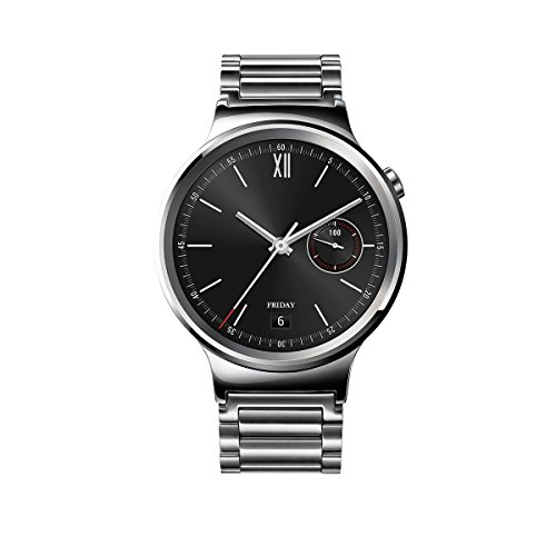 Huawei Watch Classic - Smartwatch Android (pantalla 1.4", 4 GB, 512 MB RAM), correa de acero, color plateado