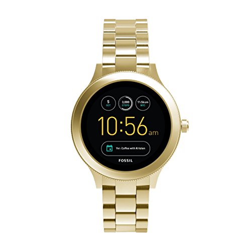 Smartwatch Fossil Q Venture Unisex Gen 3, Caja y brazalete en color dorado de acero inoxidabe, Compatible con Android e iOS