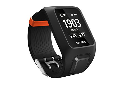 TomTom Adventurer - Reloj Deportivo, 3 GB, GPS, Pulsómetro Integrado, Más de 500 Canciones, Modo Multisport, Bluetooth Smart, 143-206 mm, Color Negro