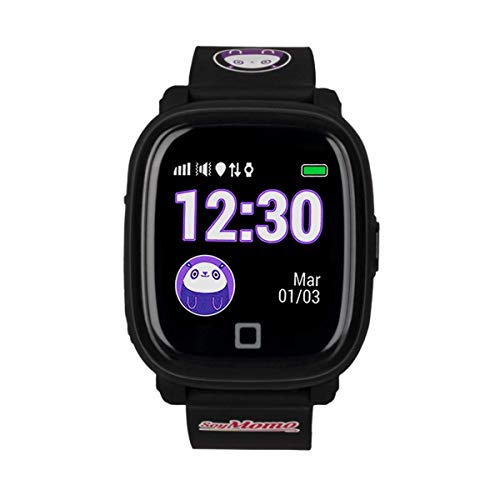 SoyMomo H20 Telefono pequeño y Seguro para niños con GPS. (Negro)