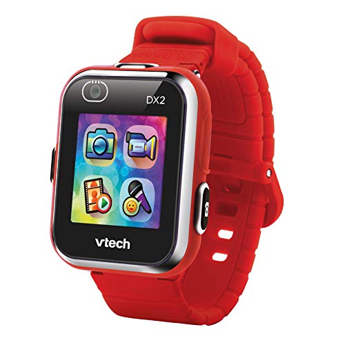 VTech Kidizoom Smart Watch DX2 - Reloj inteligente para niños con doble cámara, color rojo (3480-193827)