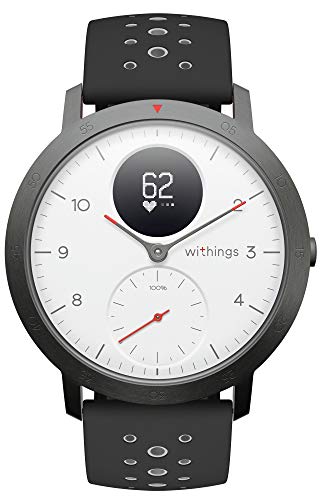 Withings Steel HR Sport Reloj Inteligente Híbrido, Unisex Adulto, Blanco, 40 mm