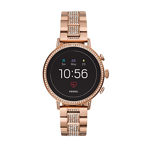 Fossil Reloj Mujer de Digital con Correa en Acero Inoxidable FTW6011