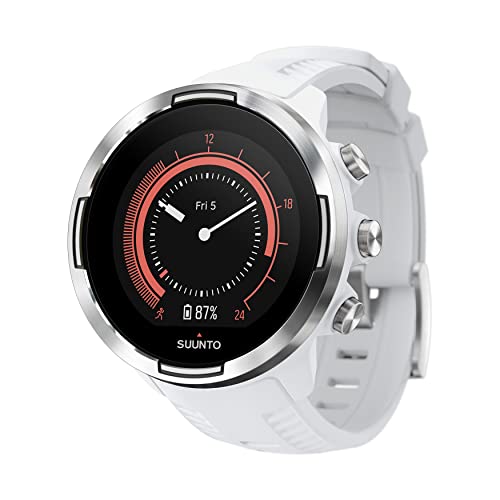 Suunto 9 Baro Reloj Multideporte GPS, Unisex, Blanco, 24.5 cm
