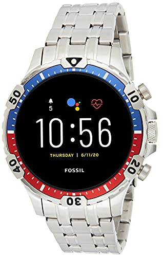 Fossil Smartwatch Pantalla táctil para Hombre de Connected con Correa en Acero Inoxidable FTW4040