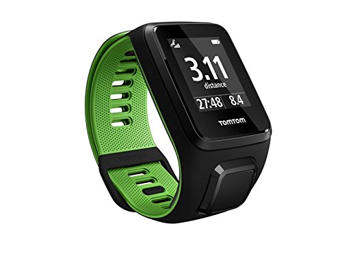 TomTom Runner 3 Cardio, Reloj cardio, Negro/Verde, S (Pequeña)