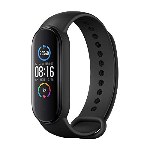 Mi Band 5 Correa Inteligente, Reloj Inteligente con rastreador de Actividad Pantalla AMOLED en Color de 1,1"Pulsera Inteligente Impermeable Bluetooth 5.0