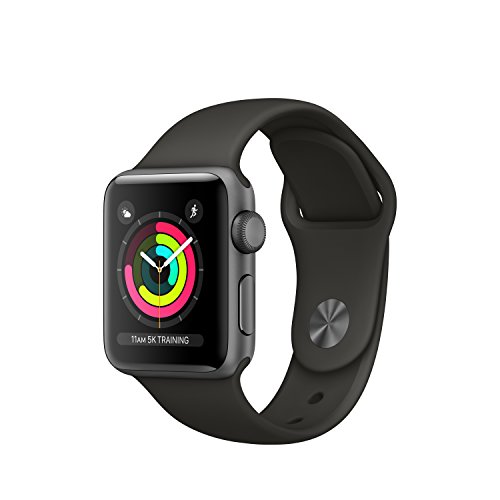 Apple Watch Series 3 OLED GPS (satélite) - Reloj Inteligente (OLED, Pantalla táctil, GPS (satélite), 18 h, 26,7 g), Caja de Aluminio en Gris Espacial y Correa Deportiva Gris
