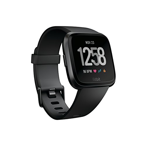 Fitbit Versa - Reloj Deportivo Unisex - Negro/Gris - Talla Única