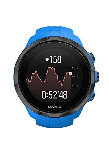 Suunto - Spartan Sport Wrist HR - SS022663000 - Reloj GPS Multideporte - Sumergible hasta 100m - Pulsómetro de muñeca - Pantalla táctil de color - Azul - Talla única