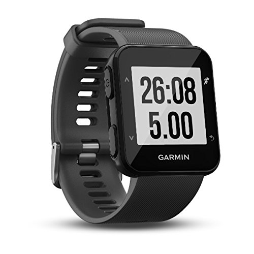 Garmin Forerunner 30 - Reloj de carrera con GPS y sensor de frecuencia cardiaca en la muñeca, Gris