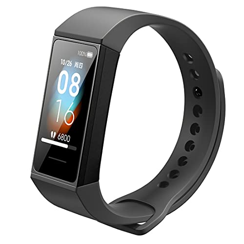Xiaomi Mi Band 4 Pulsera de Actividad,Monitores de Actividad,Pantalla Pulsómetro Fitness Tracker, Pulsera Smartwatch con 0.95 Pantalla AMOLED a Color,con iOS y Android,Negro(Versión Global)