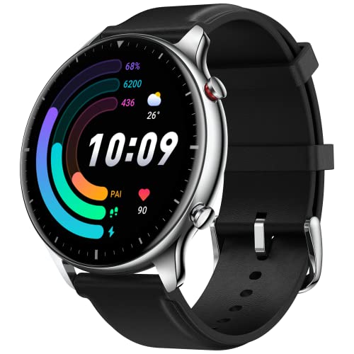 Amazfit GTR 2 Smartwatch Reloj Inteligente Fitness12 Modos Deportivos 5 ATM Asistentes de Voz 3GB Almacenamiento de Música Llamadas Telefónicas Bluetooth GPS Stainless Steel