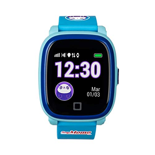 SoyMomo H20 Telefono pequeño y seguro para niños con GPS. (Azul)