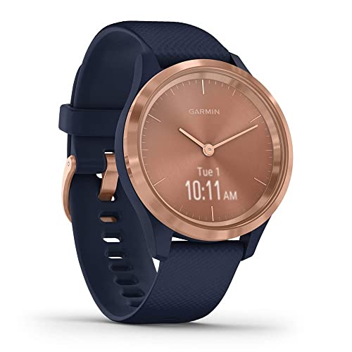 Garmin Vívomove 3S Sport Reloj Inteligente, Gold y Azul, Small
