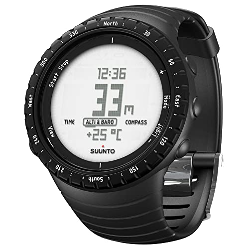 Suunto Core - Reloj de exterior para todas las altitudes, sumergible (30 m), con altímetro, barómetro y cristal de zafiro, Negro (Regular Black)