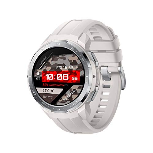 HONOR Watch GS Pro Smartwatch Reloj Inteligente Deportivo 5ATM Resistente al Agua GPS Pulsera de Actividad 1.39" con Monitor de Pulsómetro Compatible con iOS y Android (Blanco)