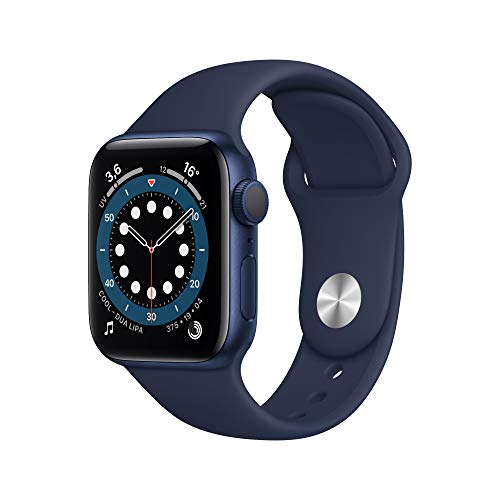 Nuevo Apple Watch Series 6 (GPS, 40 mm) Caja de Aluminio en Azul - Correa Deportiva Azul Marino Intenso
