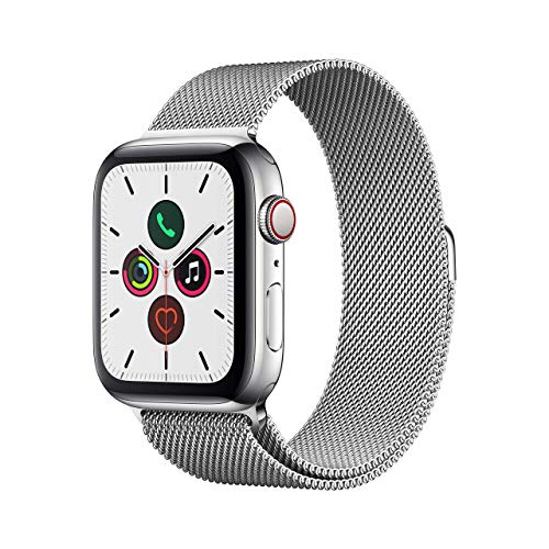 Apple Watch Series 5 (GPS + Cellular, 44 mm) Acero Inoxidable con Milanese Loop