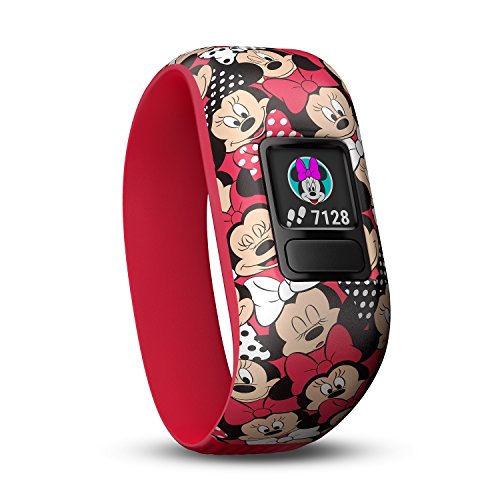 Garmin Vívofit Jr. 2 - Monitor de actividad para niños, con diseño Minnie Mouse, color rojo, 4 y 7 años