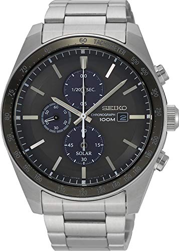 Seiko Reloj Cronógrafo para Hombre de Energía Solar con Correa en Acero Inoxidable SSC719P1