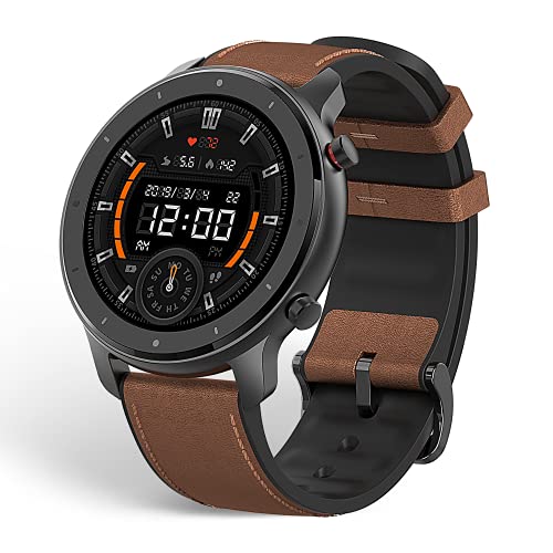 Amazfit GTR 47mm Reloj Inteligente Deportivo AMOLED de 1.39",GPS GLONASS Integrado Frecuencia Cardíaca de 24 Horas Larga duración de batería 12 Deportes Diferentes Aluminium Alloy