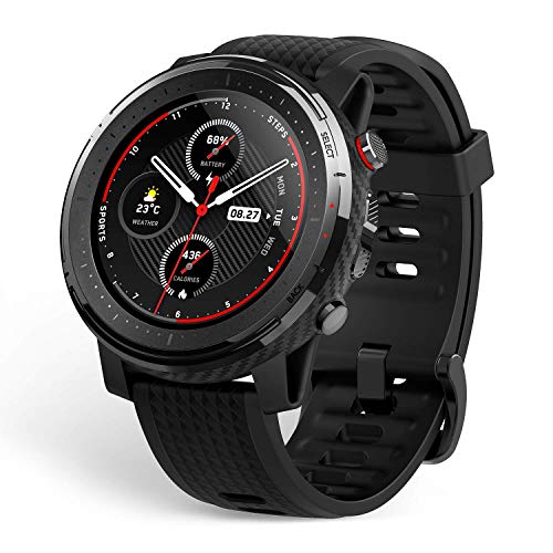 Amazfit Stratos 3 Smartwatch Reloj Inteligente 19 modos deporte Activitiy Tracker GPS controla musica-Negro