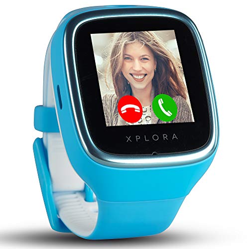 XPLORA 3S - Smartwatch para tu hijo, resistente al agua, cámara, SIM no incluida, Azul
