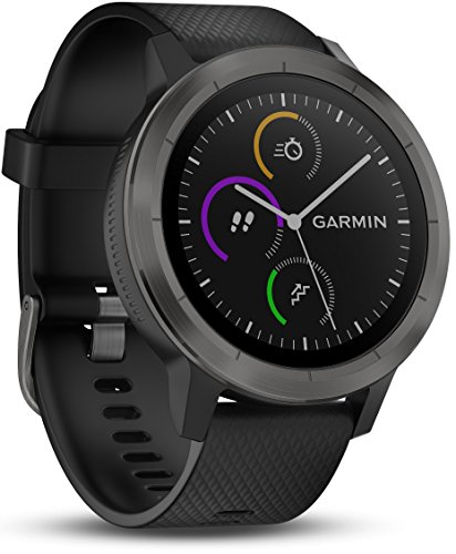 Garmin Vivoactive 3 - Smartwatch con GPS y Pulso en la muñeca, Negro (Gunmetal), M/L (Reacondicionado)