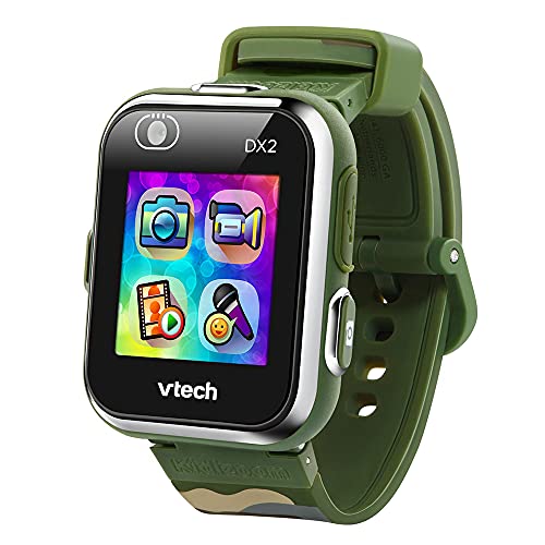 VTech Kidizoom Smart Watch DX2 - Reloj inteligente para niños con doble cámara, color camou (3480-193877)